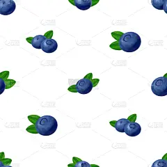 蓝莓,式样,三维图形,可爱的,华丽的,清新,纺织品,食品,维生素,写实