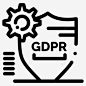 gdpr锁定保护图标 页面网页 平面电商 创意素材