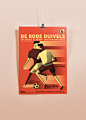 Posters World Cup matches Belgian Red Devils on Behance