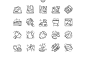 %name 肉的矢量图标素材 Meat Line Icons