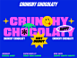 Crunchy Chocolaty logo branding girl animation love graphic character illustration portfolio ui typography poster musician
