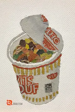 【创意设计】日本91岁的奶奶（Tw: setsu0107）利用废旧报纸、包装材料制作的拼贴画。 ​​​​