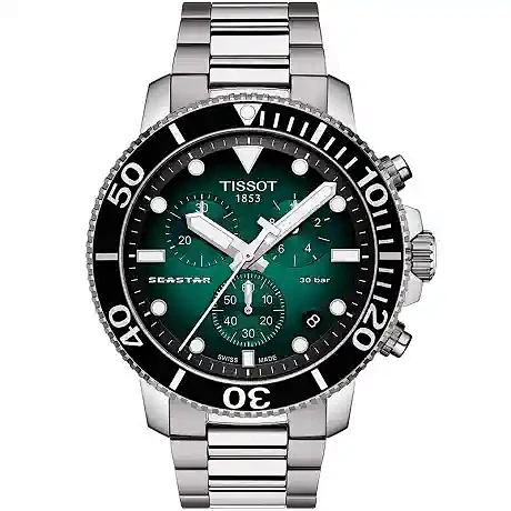 Tissot天梭官方正品海星1000绿盘...