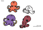 Octopus : octopus designs I made for my friend's game company Octopro