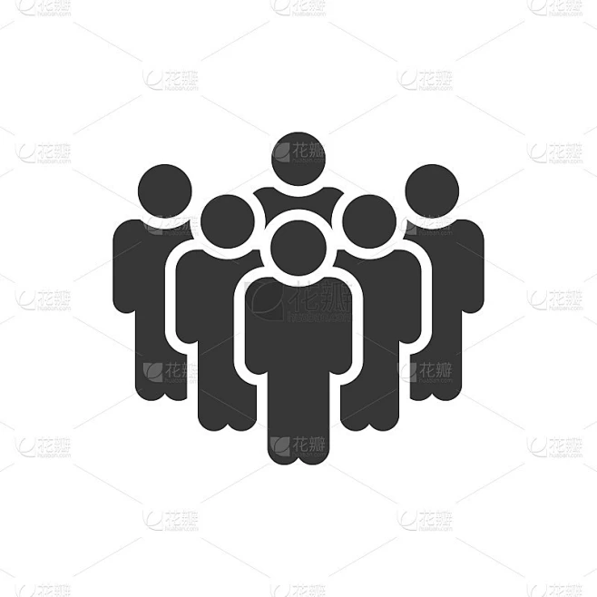 People Icon工作组Team Vector素材-花瓣网