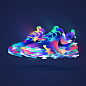 #CopOrDrop Neon sneaker exploration by Bram Vanhaeren