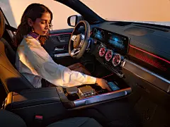 Electric Car family reflection sunset architecture automotive   gold SKY warm colors