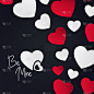 Vector Valentine Hearts Background