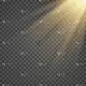 矢量透明太阳光特殊透镜闪光效果。前太阳透镜闪光。在明亮的光线下矢量模糊不清.