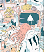 少女的房间
via:日本插画师助けてリチャード ​​​​