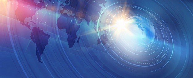 图形化现代数字世界新闻背景
