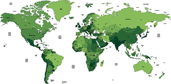 矢量世界地图