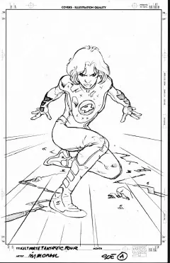 Stuart Immonen Invisible Woman Cover, in the April 2005: Women of Marvel Comic Art Sketchbook