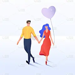 伴侣,一见钟情,可爱的,丈夫,背景分离,热情,婚姻,妻子,步行,相伴