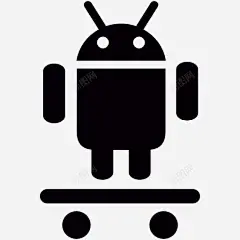 Android在滑板图标 平面电商 创意素材
