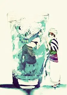 瓶中（动漫版，主瓶中人物）－堆糖，美好生活研究所