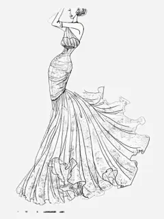 手绘婚纱高清素材 婚纱 手绘 服装 免抠png 设计图片 免费下载