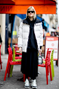 LuisaViaRoma造型师Diletta Bonaiuti 2018秋冬巴黎时装周秀场外街拍
