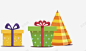 彩色的生日礼物盒 页面网页 平面电商 创意素材