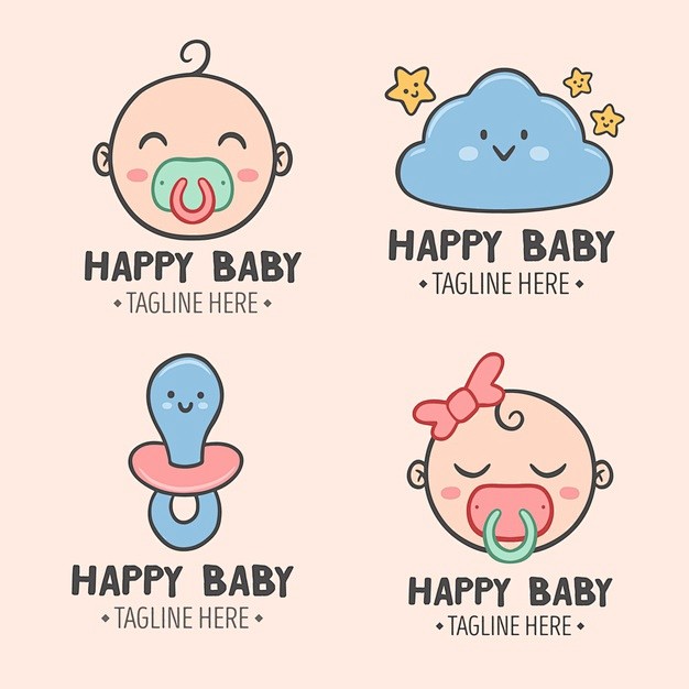 婴儿母婴logo标志矢量图素材