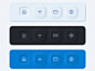Exploring neumorphism tabbar by Pauline Lapierre on Dribbble