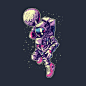 Awesome 'Astronaut+Dunk' design on TeePublic!: 