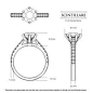 Scintillare Round Brilliant Engagement Ring in Platinum 950 AU - Dimensions