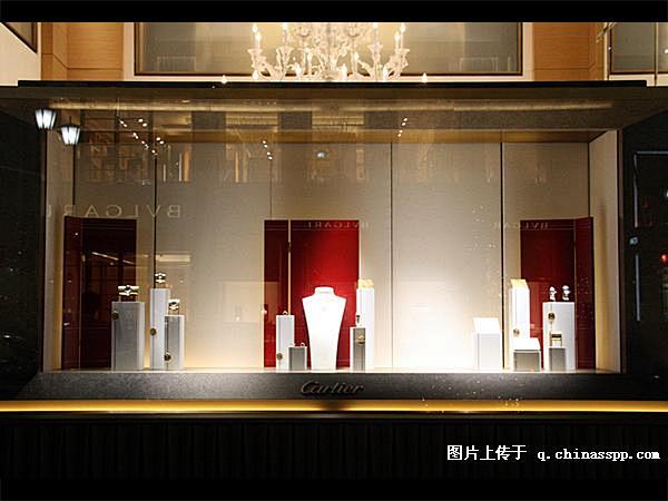 日本银座|银座|Cartier|珠宝|橱...