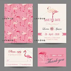 卡通花纹矢量图AI设计素材水彩森系婚礼请帖卡片名片LOGOAI14-淘宝网