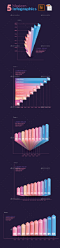 现代信息图表,图表Modern Infographics - Infographics 3 d、3 d图,3 d颜色、条形图、业务、清洁、干净的颜色,列图表,有创造力,信息图表,图表,折线图,塑料、报告、统计数据,统计报告,矢量 3d, 3d chart, 3d color, bar chart, business, clean, clean colors, column chart, creative, infographic, infographics, line chart, plastic, re