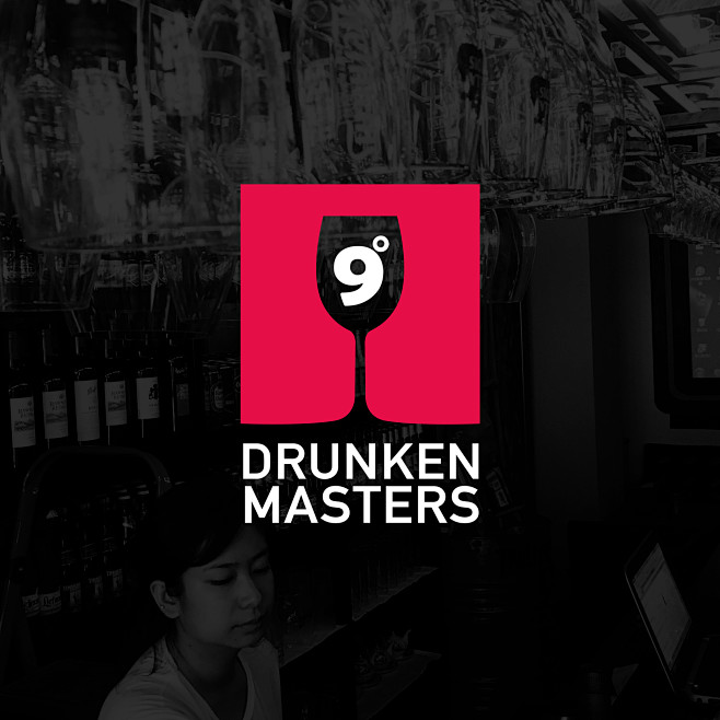 九度微调酒吧LOGO  酒吧LOGO设计...