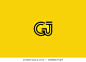 Initial based clean and minimal Logo. GJ JG G J letter creative fonts monogram icon symbol. Universal elegant luxury alphabet vector design