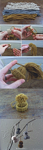 超简单的小只毛线帽教程
夏天已经悄悄溜走了，娃衣娃帽娃鞋也该开始准备秋冬装啦
教程来自：jolenescrafting.org ​​​​