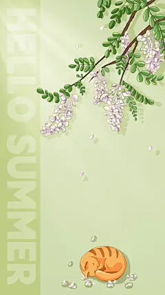 夏日✨温柔插画手机壁纸分享 - 小红书