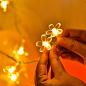 US $14.24 16% OFF|Cherry Blossom Flower Garland Solar Powered 50 LED String Fairy Lights Crystal Petals for Outdoor Garden Christmas Decorations|Lighting Strings|   - AliExpress : Smarter Shopping, Better Living!  Aliexpress.com