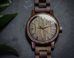 老公礼物，木表，雕刻男士手表，个性化周年纪念礼物，极简手表，儿子礼物，丈夫礼物