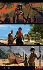 Skull Island concept art part 3, Ignacio Bazan Lazcano : This is the last bunch of images that I will show, I have more but I think that these are the best.
Part of these images are fasts concepts, storyboard and some keyframes. Hope you like it.
King Kon