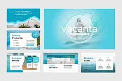 适合项目展示或作品展示的干净简单的现代风格PPT模板下载 [PPTX]