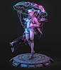 Cyberpunk-girl模型 - 角色/人物/生物 - 作品模型 - CG模型网