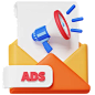 Growth Graph 3D Icon