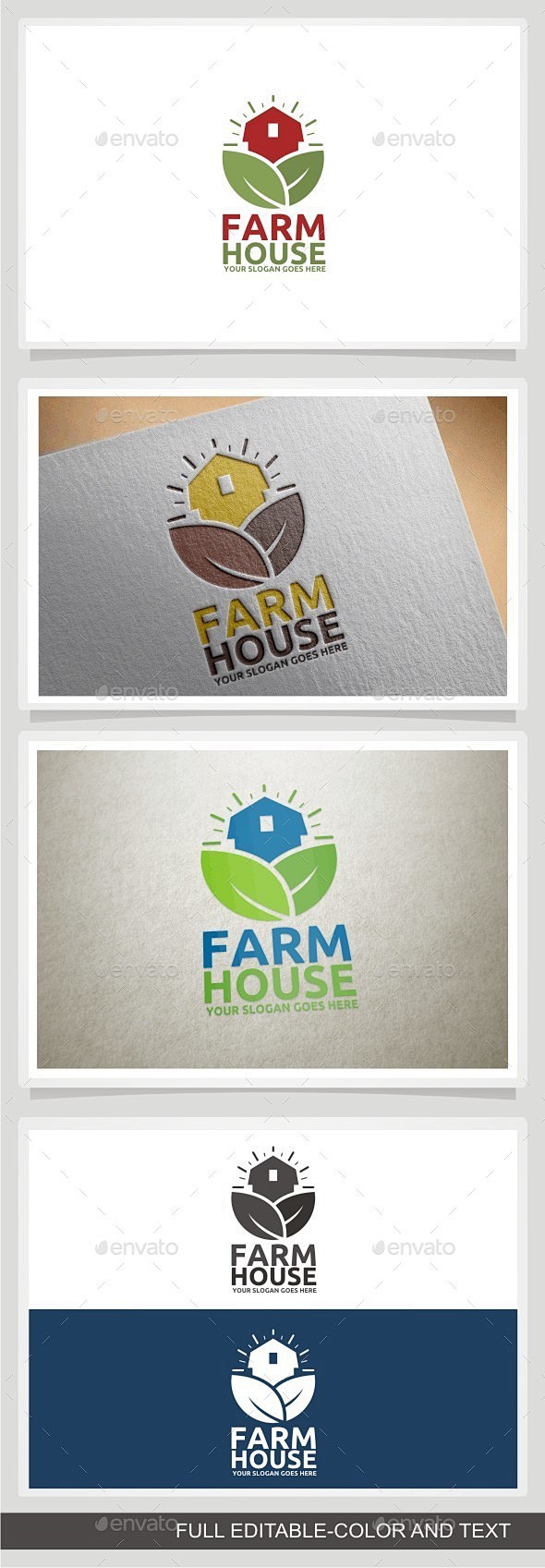 农场的房子——建筑标志模板Farm House - Buildings Logo Templates农业,农业的农场,品牌,乡村生活,乡村 ...