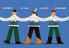 #灵感的诞生# 一组很适合临摹的噪点插画，舒服的配色和有趣的表达方式足以撑起版面丨by Tania Yakunova ​​​​