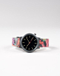 KOMONO The Wizard Print Series Watch in Autumn Leaf