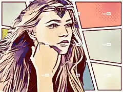 年轻 解释 神奇女侠 超级英雄 英雄 女性 奇迹 女士 人们