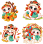2025蛇年新年春节商场活动门头美陈拍照框物料背景cdr设计素材(20)