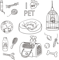 14款手绘宠物及宠物用品