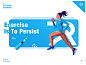 Jogging Banner : The girl who runs in Figure movement wants everyone to like it.