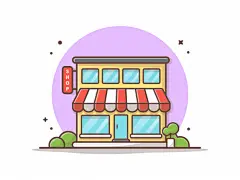 商店店铺门面卡通矢量插画矢量图素材