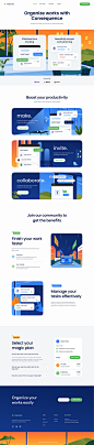 Task Management Landing Page by Budiarti R. for Orely on Dribbble