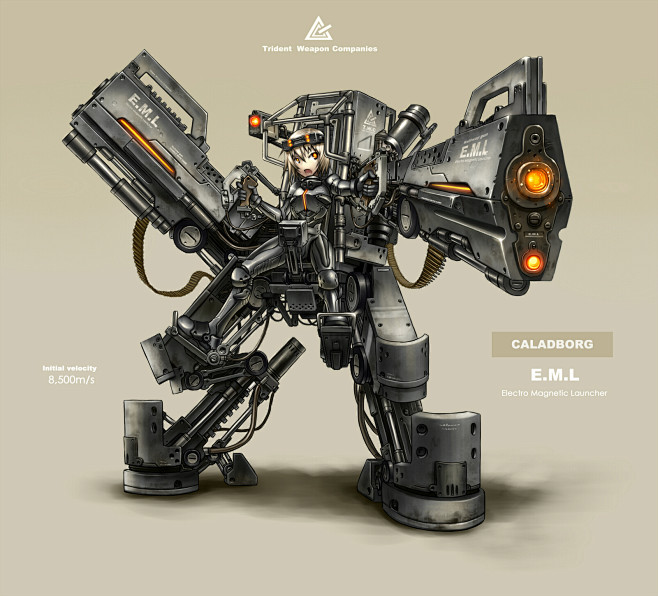 レールガン搭載型ニ脚歩行戦車
